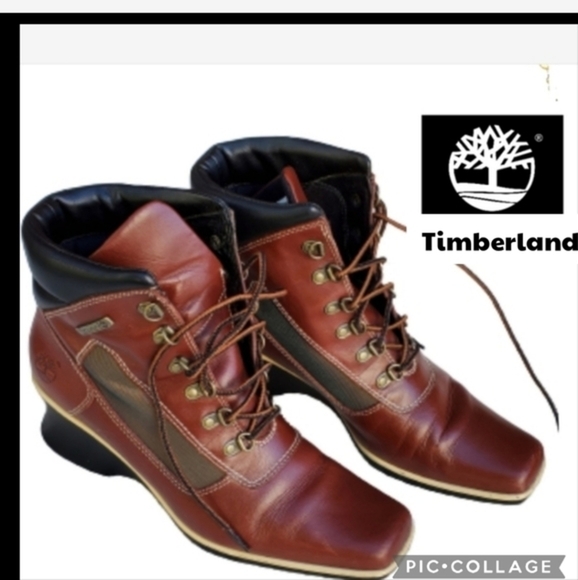 Timberland leather combat boots 8.5‎ - Picture 1 of 12
